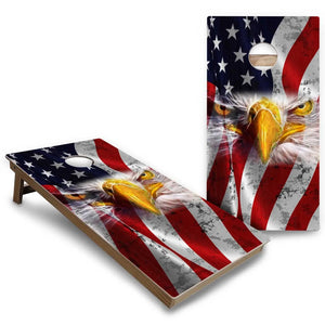 Eagle Flag Cornhole Boards - Backyard Series Cornhole Solutions