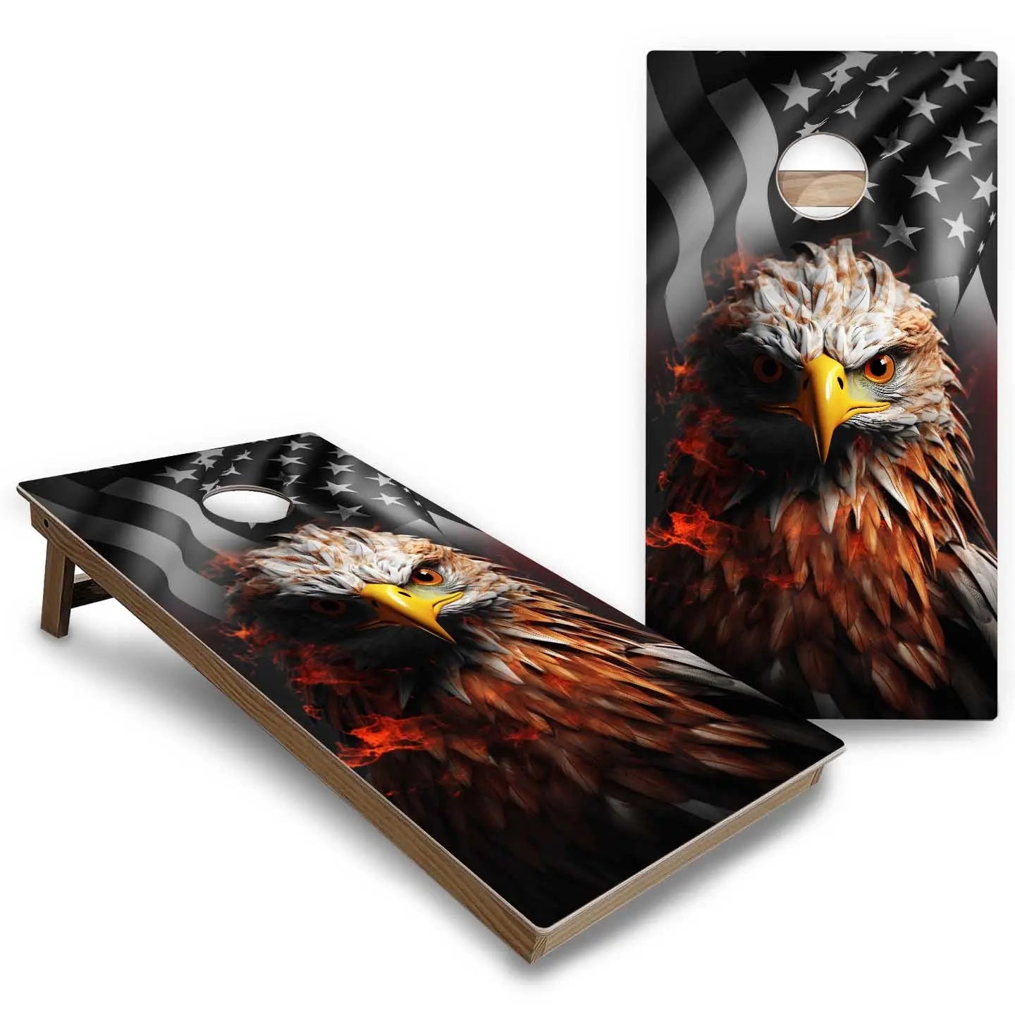Eagle Flag Cornhole Boards - Backyard Series Cornhole Solutions