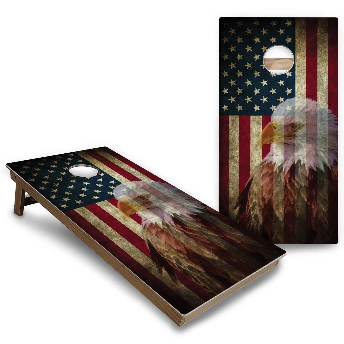Eagle Flag Cornhole Boards - Backyard Series Cornhole Solutions