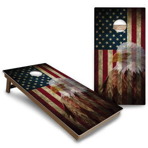 Eagle Flag Cornhole Boards - Backyard Series Cornhole Solutions