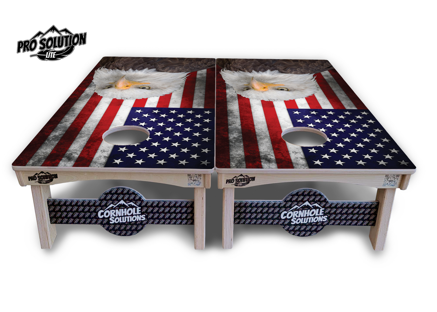 Eagle USA Flag Cornhole Boards - Pro Solution Lite Series Cornhole Solutions