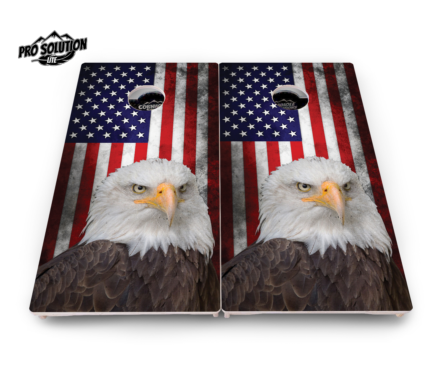 Eagle USA Flag Cornhole Boards - Pro Solution Lite Series Cornhole Solutions