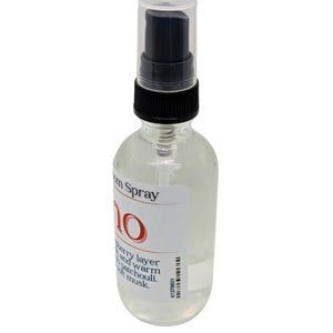 Echo ResilMist Room Spray in a clear bottle with a black spray nozzle and label.