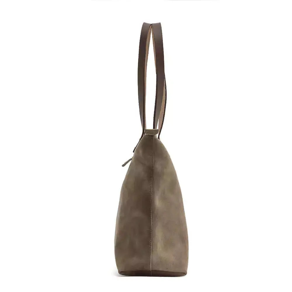 Eden MEDIUM Leather Tote Bag - Zippered Mission Mercantile Leather Goods