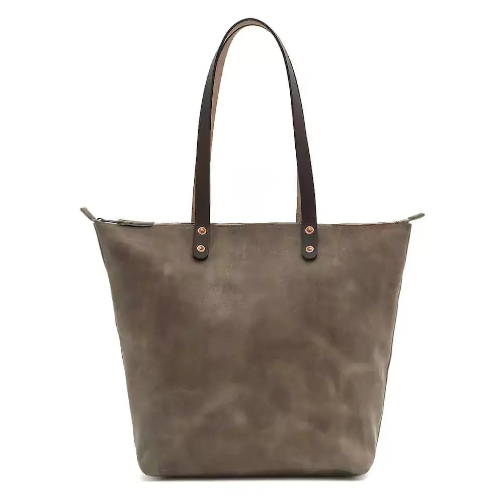 Eden OVERSIZED Leather Tote Bag - Zippered Mission Mercantile Leather Goods
