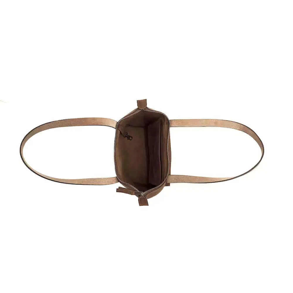Eden SMALL Leather Tote Bag - Zippered Mission Mercantile Leather Goods