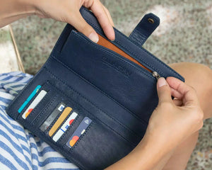 Eleanor Leather Wallet Mission Mercantile Leather Goods