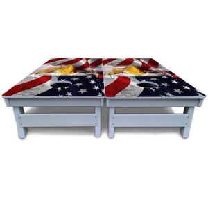 Electric Eagle Cornhole Boards - All Weather Series Cornhole Solutions