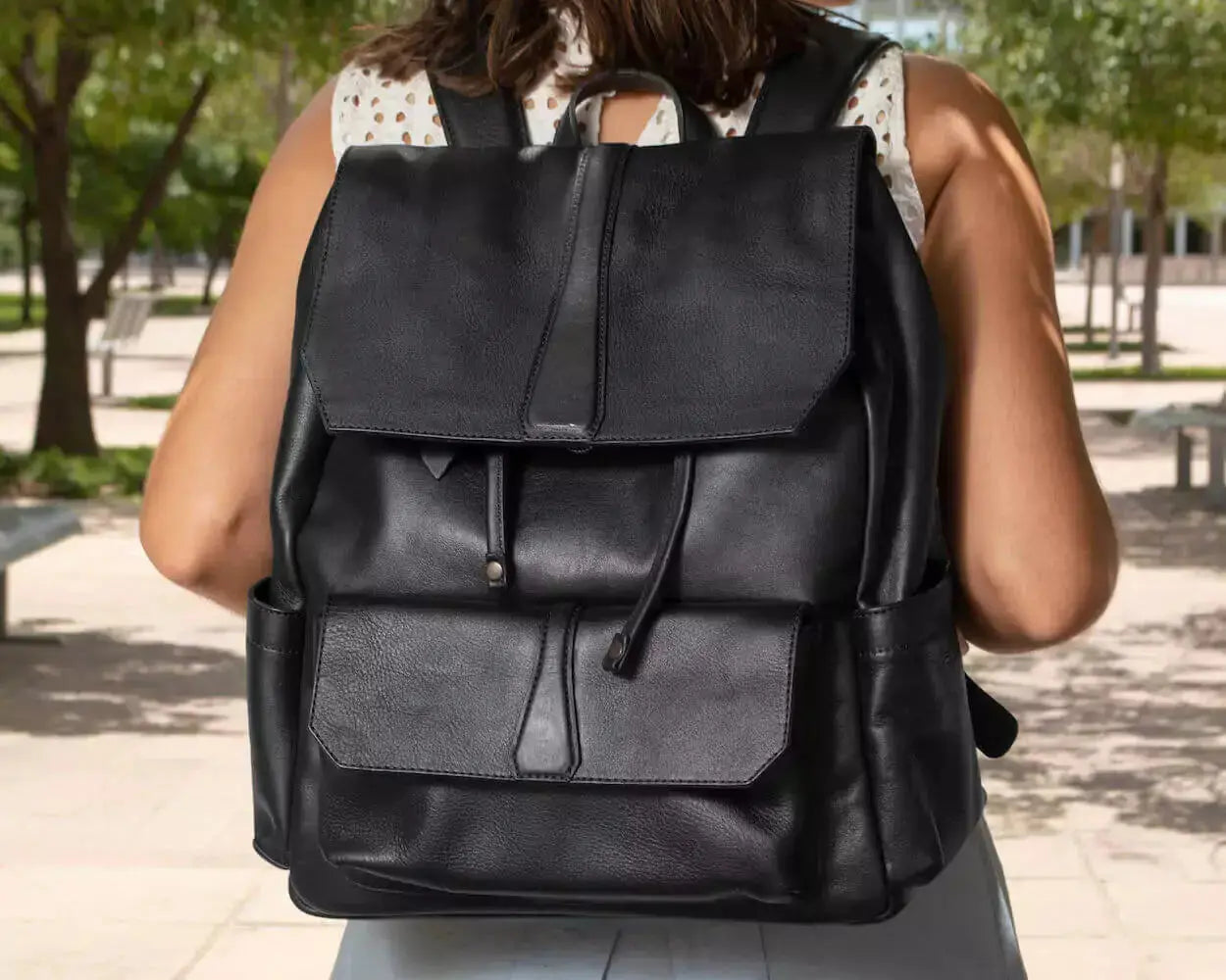 Ellington Leather Backpack Mission Mercantile Leather Goods