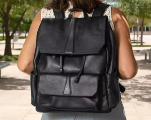 Ellington Leather Backpack Mission Mercantile Leather Goods