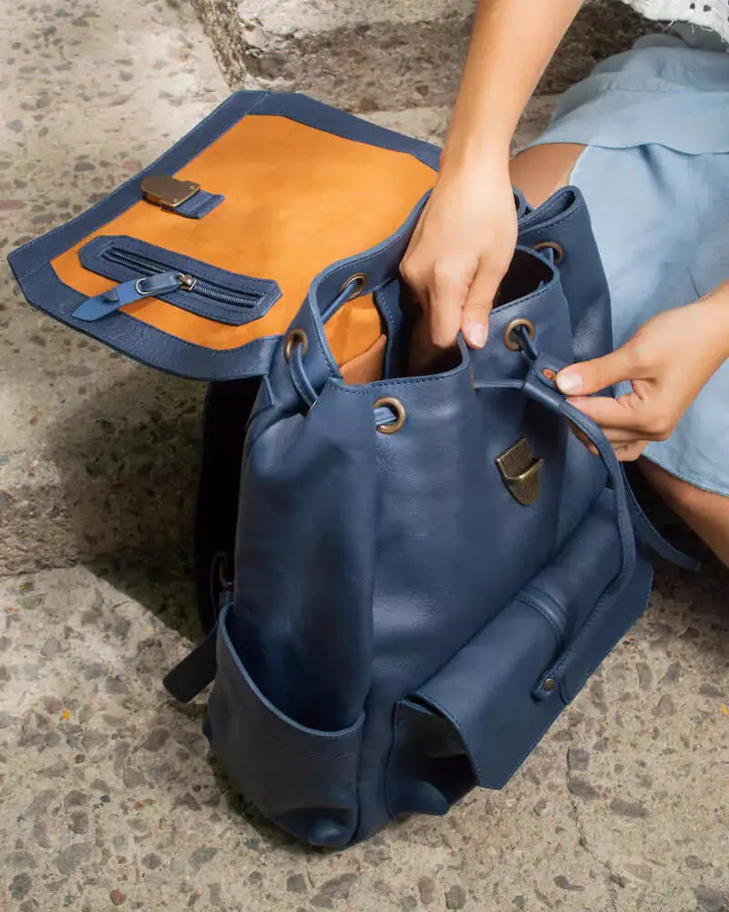 Ellington Leather Backpack Mission Mercantile Leather Goods