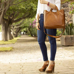 Ellington Leather Market Tote Mission Mercantile Leather Goods