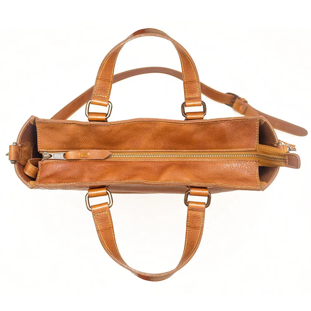 Ellington Leather Market Tote Mission Mercantile Leather Goods