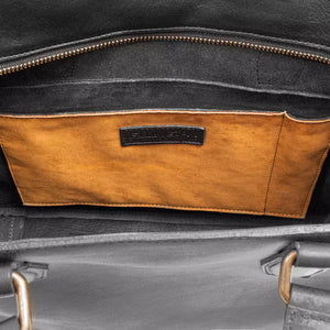 Ellington Leather Market Tote by Mission Mercantile Leather Goods, handmade leather goods detail photo 42