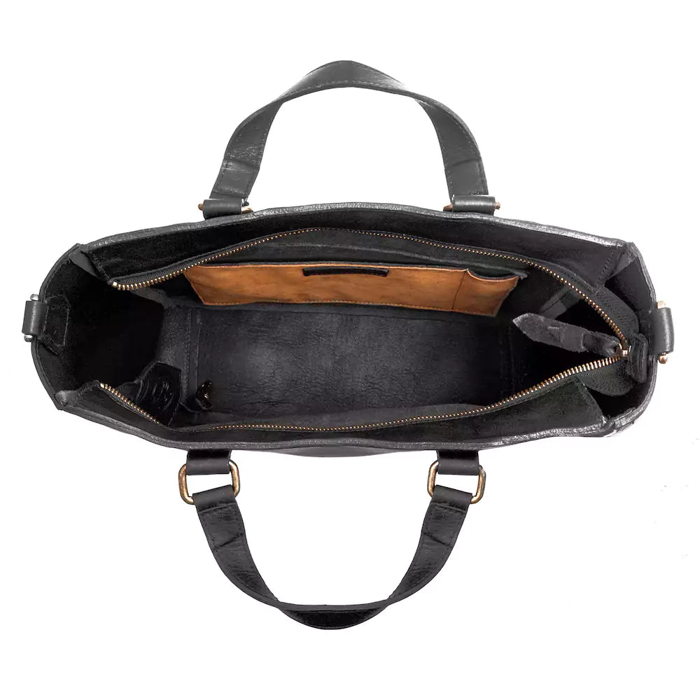 Ellington Leather Market Tote by Mission Mercantile Leather Goods, handmade leather goods detail photo 41
