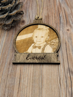 Engraved Picture Christmas Ornament EverLee Creations