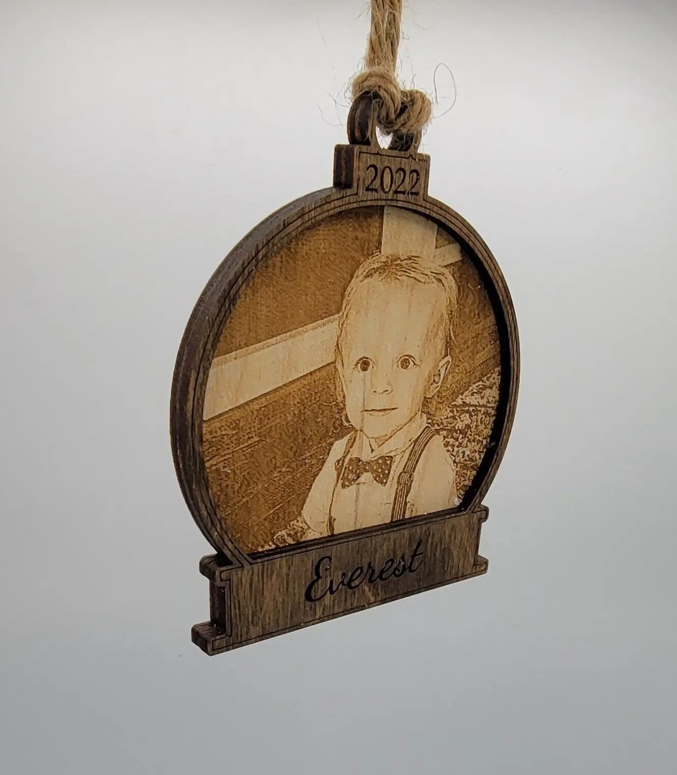 Engraved Picture Christmas Ornament EverLee Creations