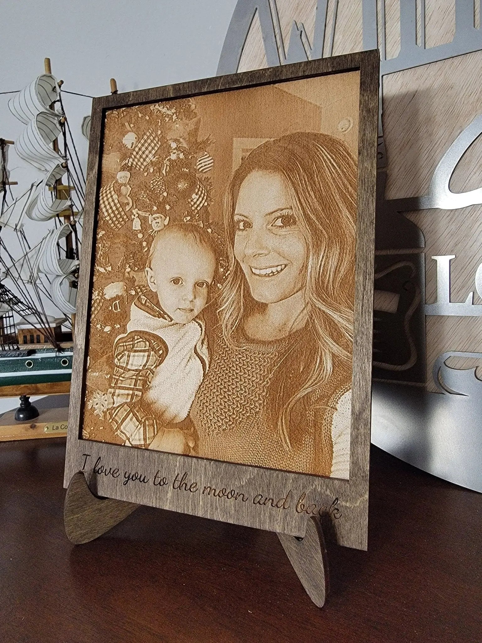 Engraved Wood Photo EverLee Creations