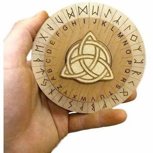 Escape Room Cipher Wheel – Norse Runes Puzzle Prop Creative Escape Rooms