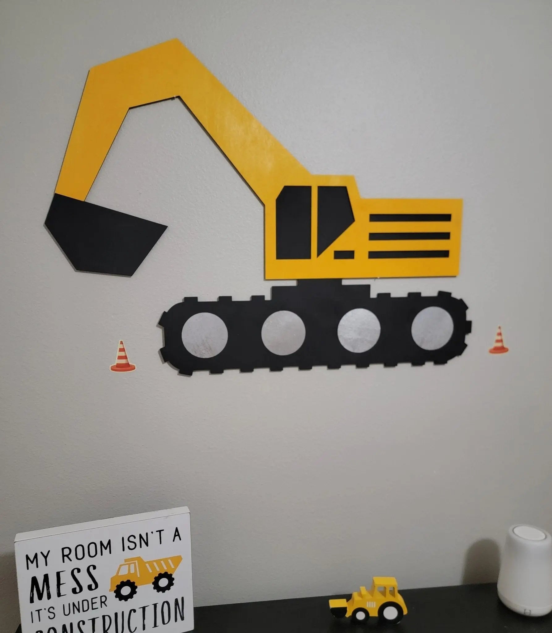 Excavator Construction Truck Wall Decor EverLee Creations