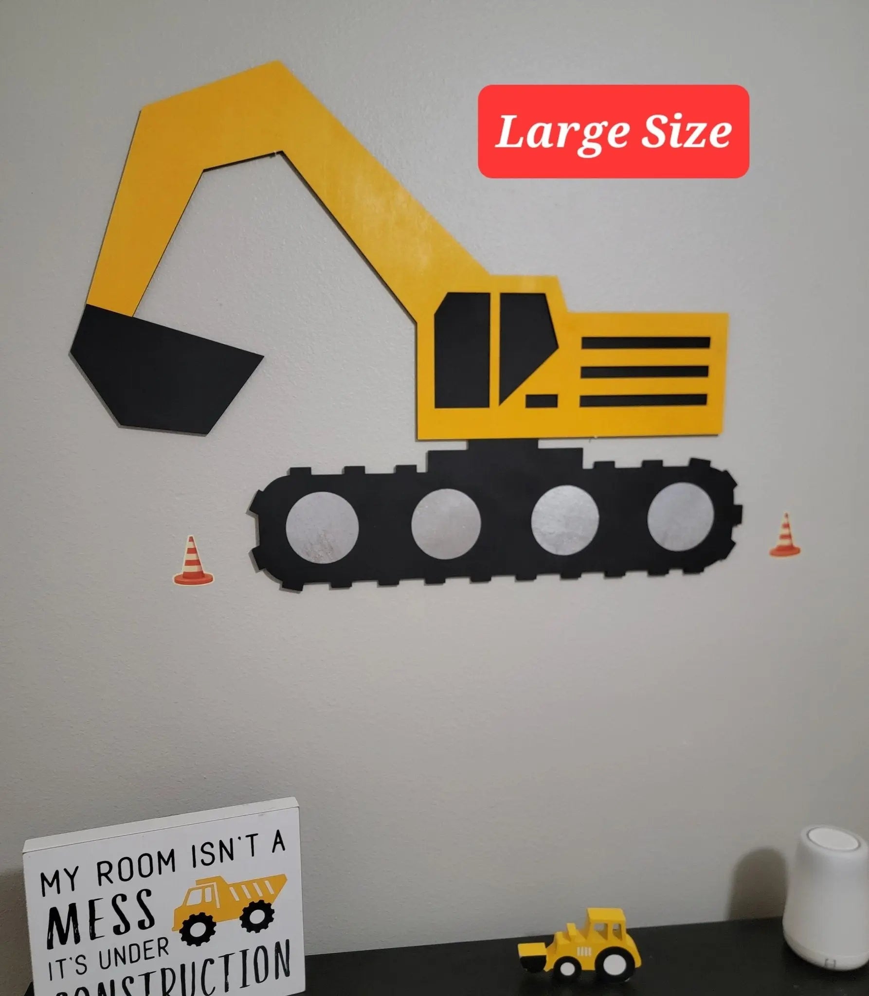 Excavator Construction Truck Wall Decor EverLee Creations