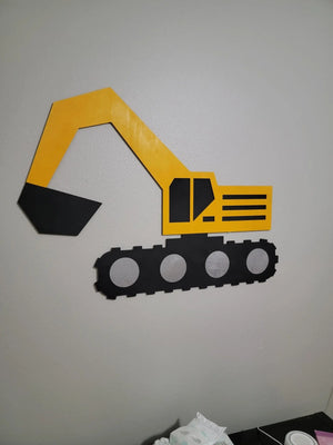Excavator Construction Truck Wall Decor EverLee Creations