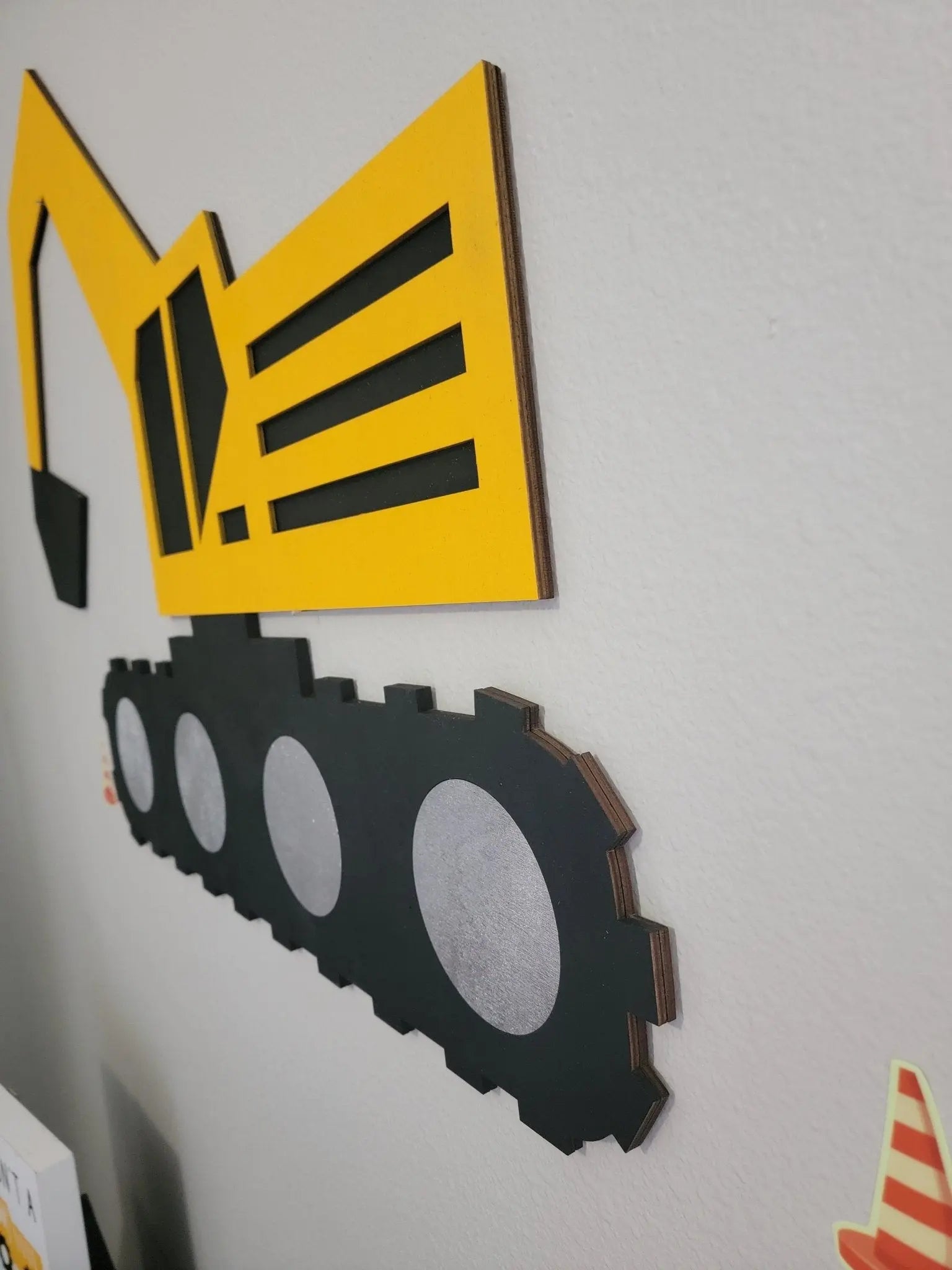 Excavator Construction Truck Wall Decor EverLee Creations