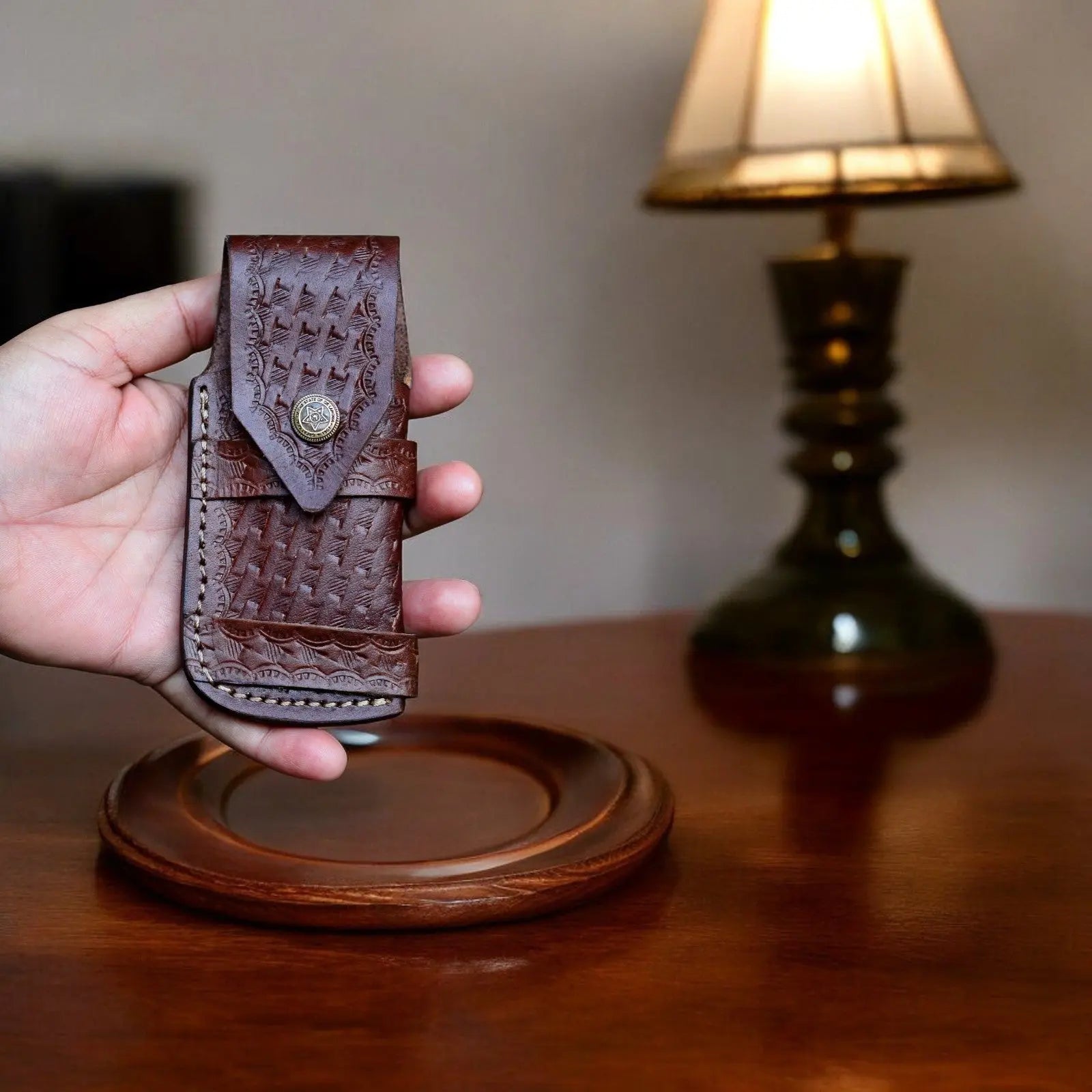 Exotic Wood Damascus Pocket Knife – Handmade & Sharp Damascus Knife Store