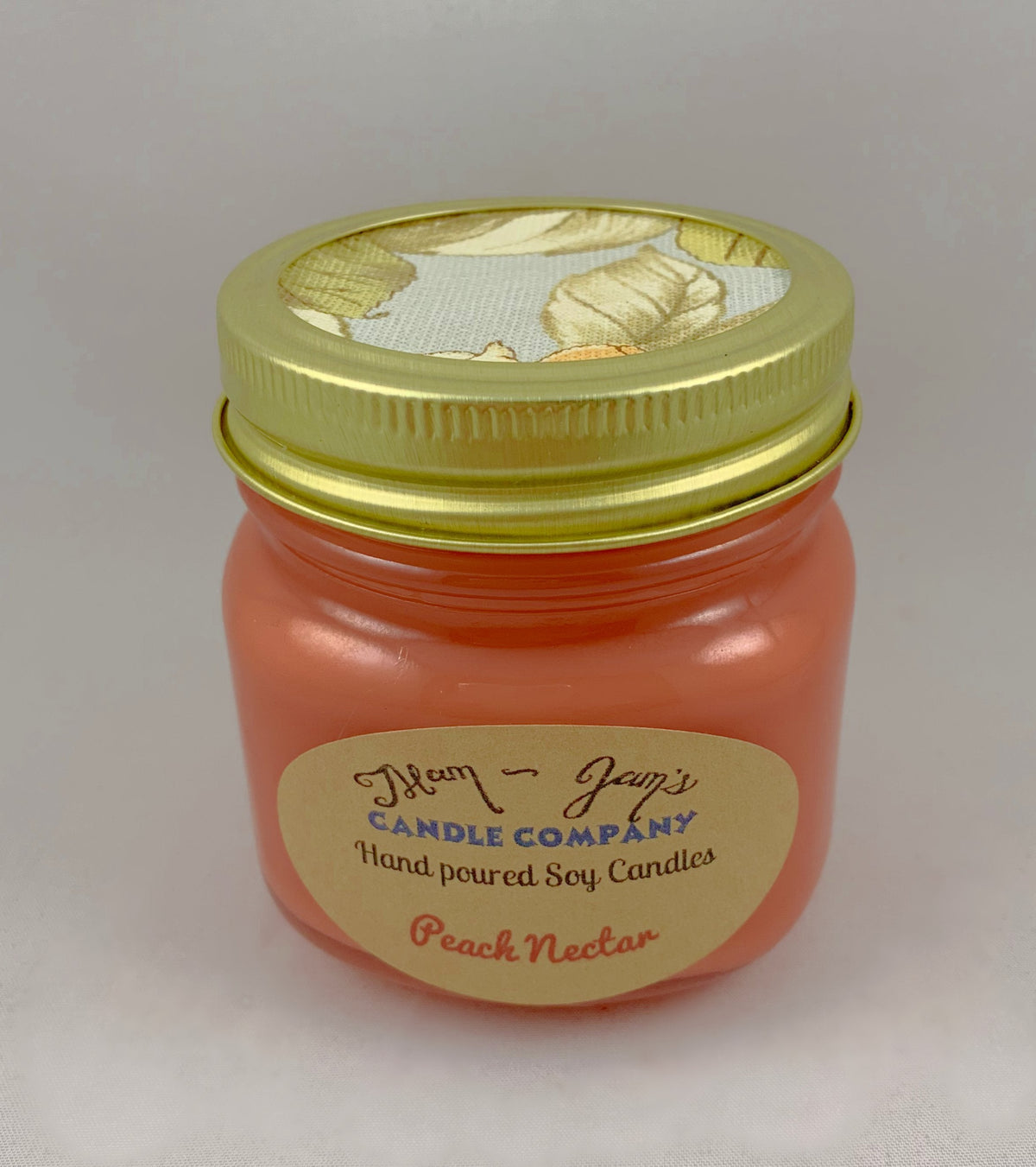 Peach Nectar soy candle and wax melts by Mam Jam’s Candle Company, detail image 3