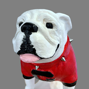 Georgia Bulldogs Standing UGA Mascot Table Top Sculpture