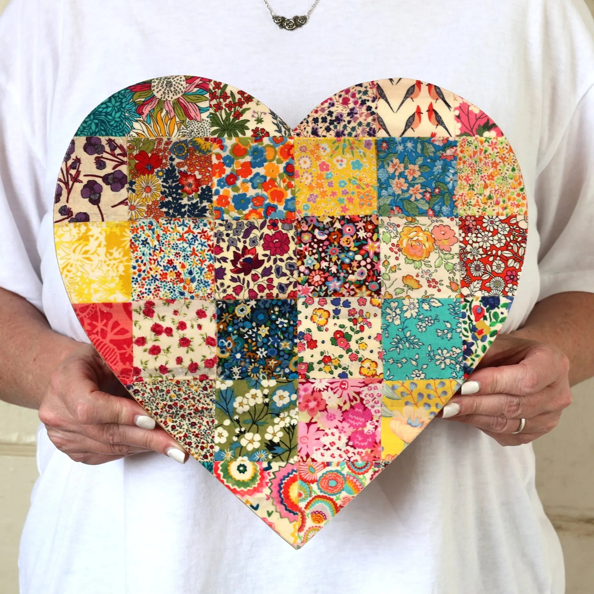 Fabric-Faced Pallet Hearts Dennehey Design Co.