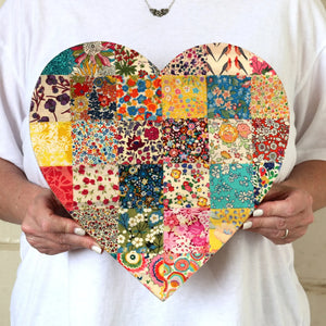 Fabric-Faced Pallet Hearts Dennehey Design Co.