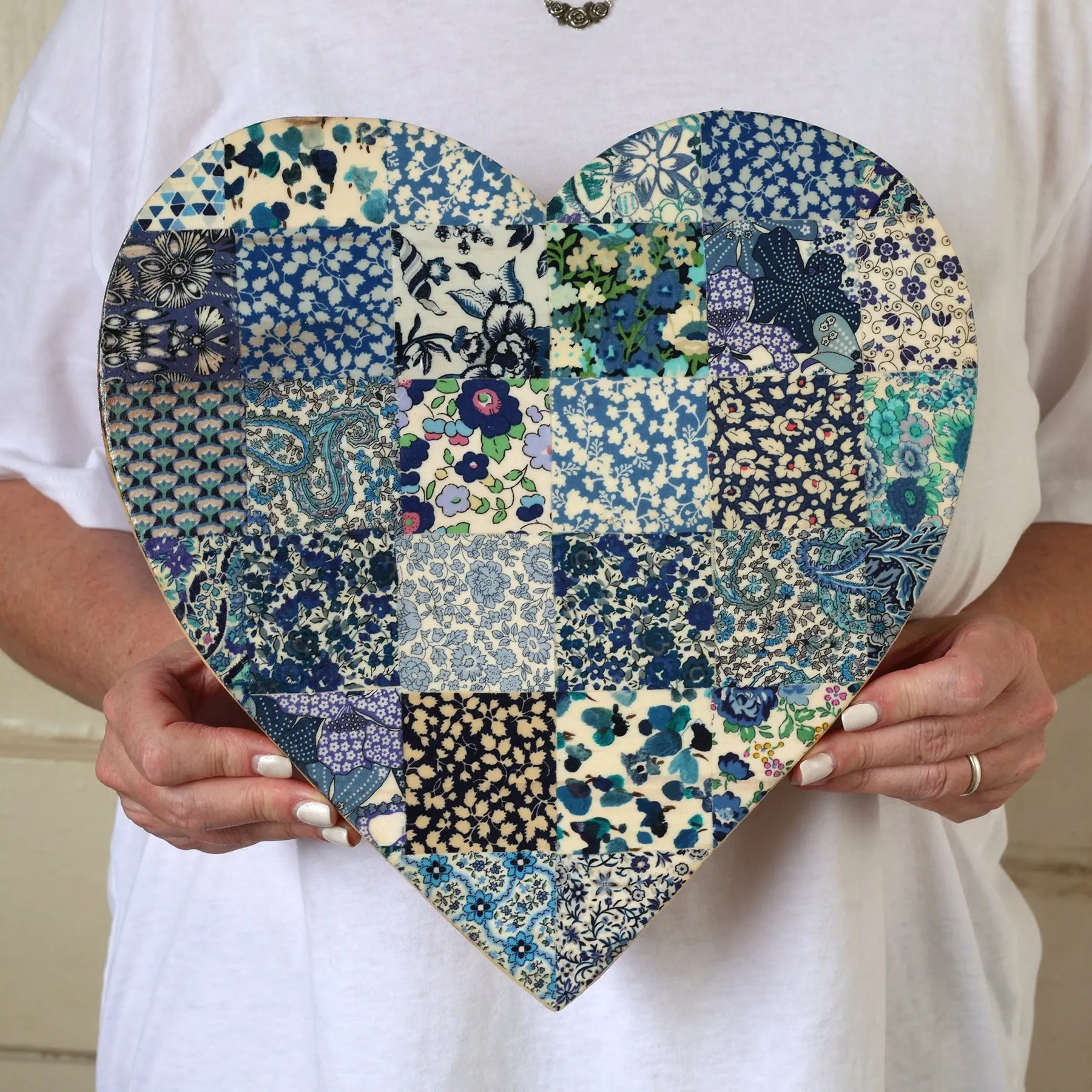 Fabric-Faced Pallet Hearts Dennehey Design Co.