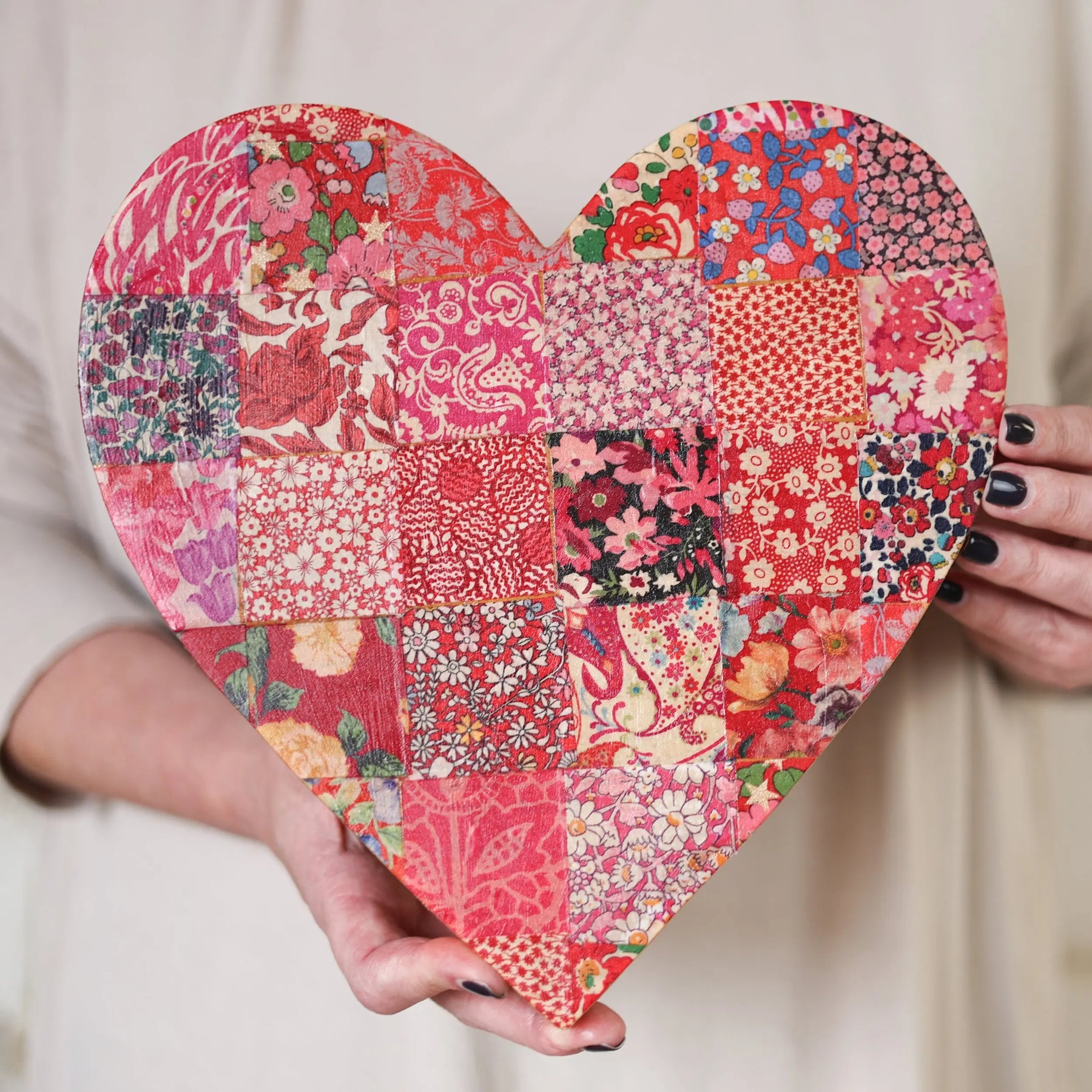 Fabric-Faced Pallet Hearts Dennehey Design Co.