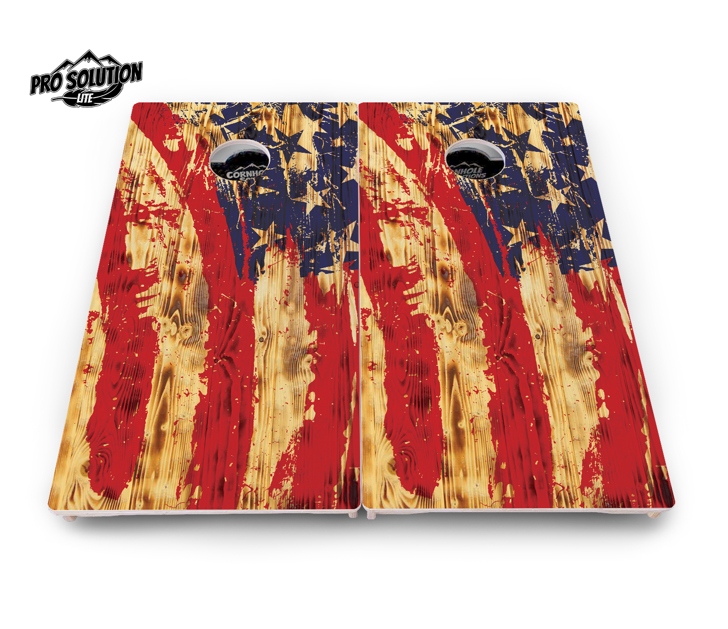 Faded Brush Flag Cornhole Boards - Pro Solution Lite Series Cornhole Solutions