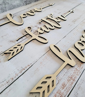 Faith Love Hop Arrows EverLee Creations