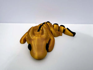 Flexible 3D Printed Dragon Fidget Toy - Sensory Toy for Stress Relief - Mushroom Lady Co. Handmade