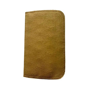 Brown fabric Field Notes wallet and notebook holder
