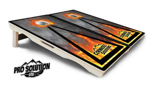 Fire Triangle CS Logo Cornhole Boards - Pro Solution Lite Series Cornhole Solutions