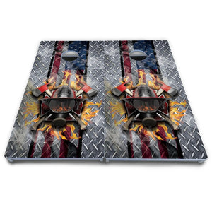 Firefighter Cornhole Boards - All Weather Series Cornhole Solutions