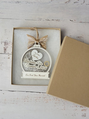 First Christmas Married Ornament EverLee Creations