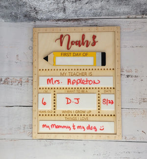 First Day of School Sign EverLee Creations