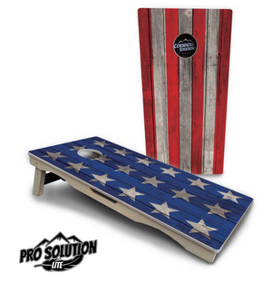 Large Stars & Stripes Cornhole Boards - Pro Solution Lite Series Cornhole Solutions