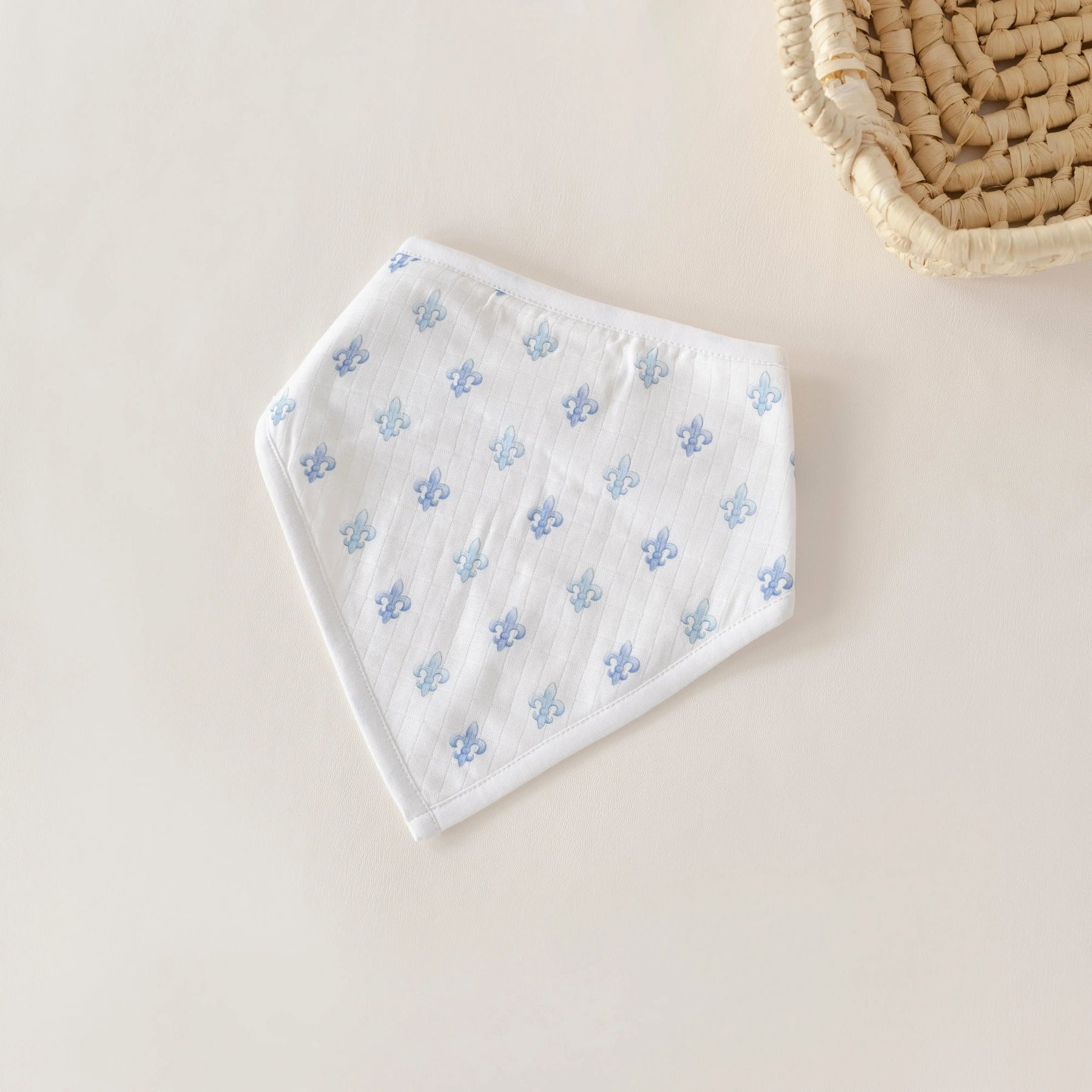 Fleur De Bleu Organic Muslin Bib Nola Tawk