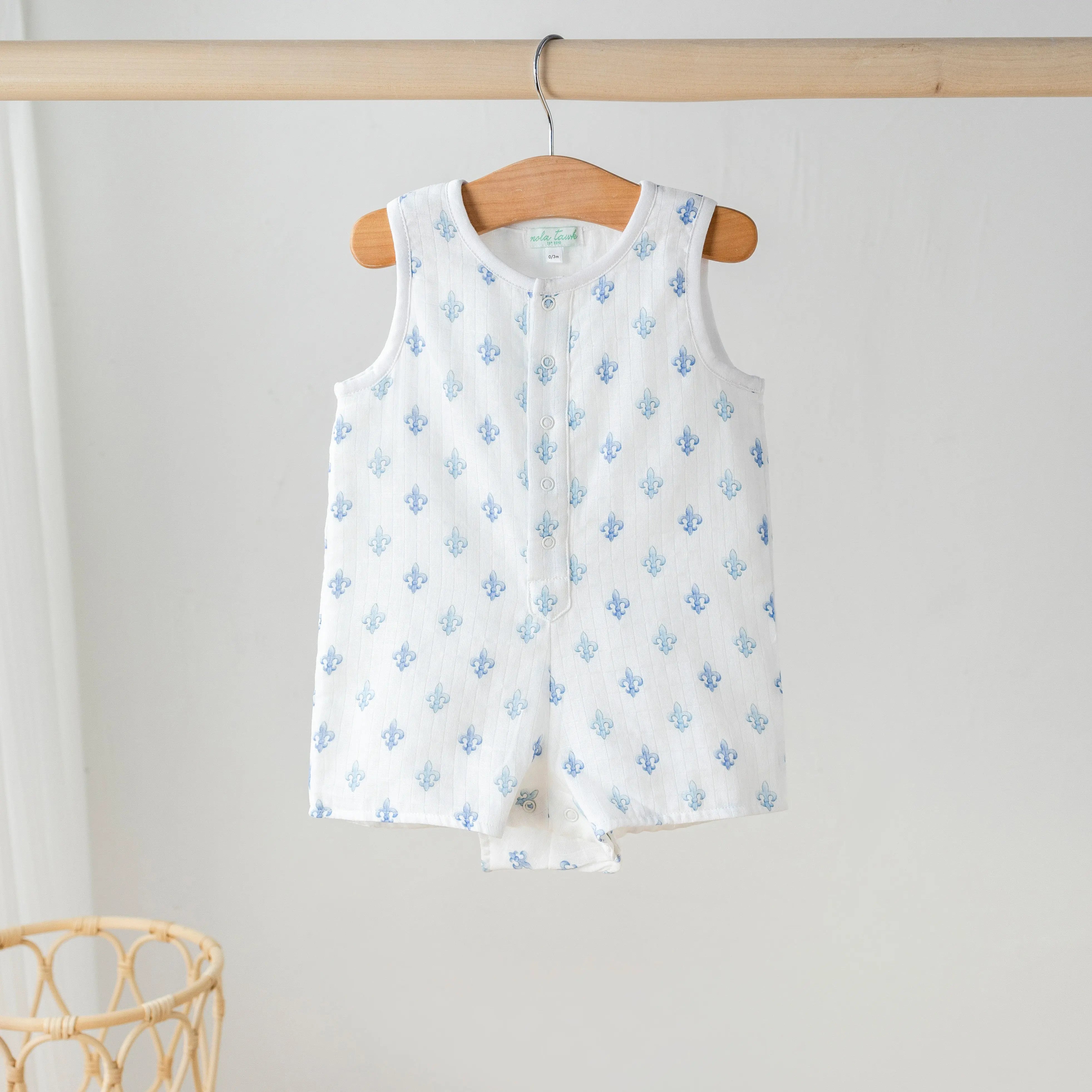 Fleur De Bleu Organic Muslin Shortall Nola Tawk