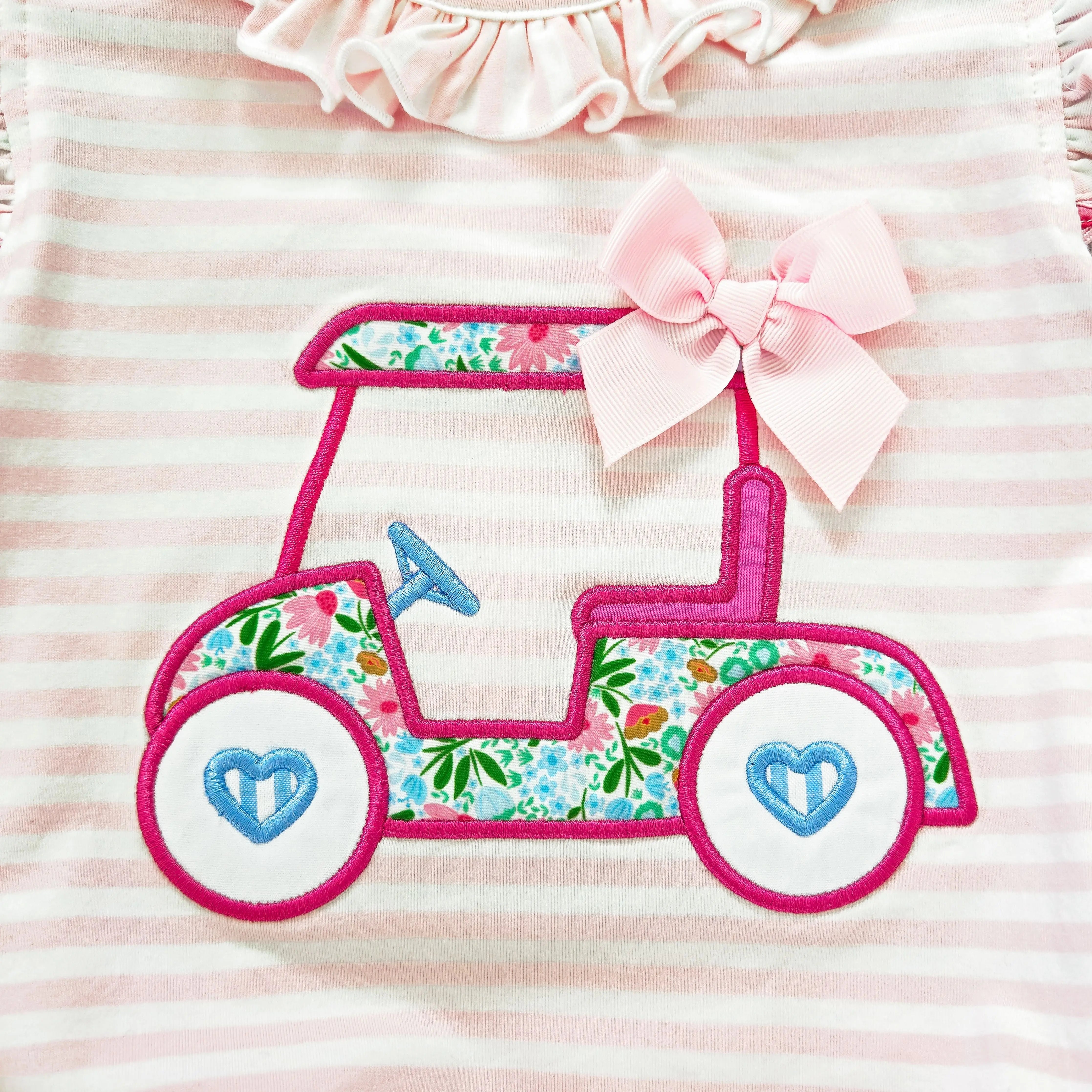 Floral Tee Time Girls Golf Short Set Seven Lantern Lane