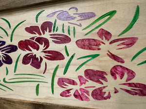 Just Flowers Hidden Gun Storage Wall Decor - Handcrafted Gun Concealment Furniture - Quick Access Handgun Safe with Magnetic Lock - Secure Hidden Wall Safe - USA Made