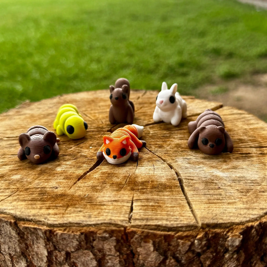 Forest Dwellers Mini Fidget Toy Bundle | 3D Printed Woodland Toys