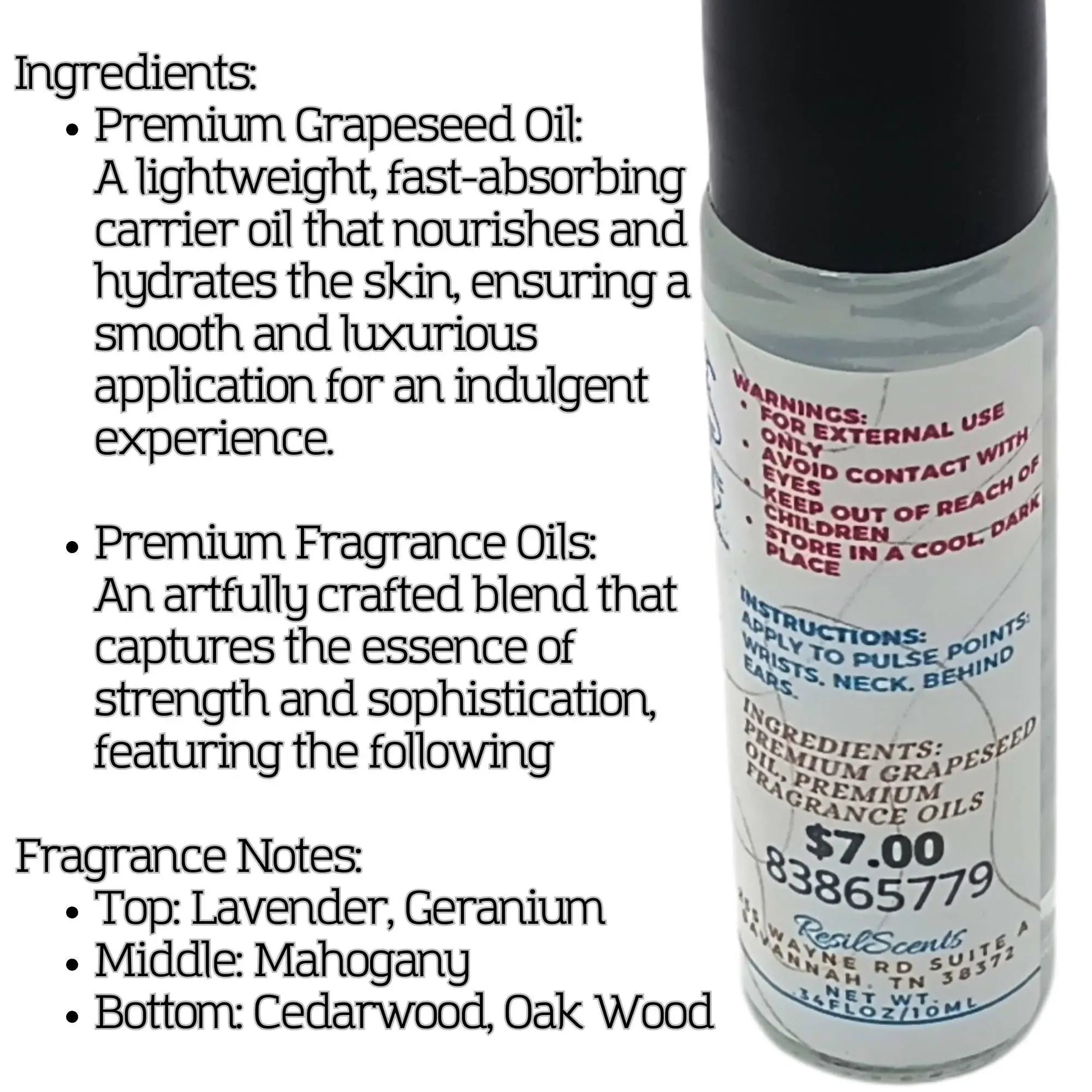 Forest Majesty Roll-On Oil – Where Strength Meets Serenity ResilScents
