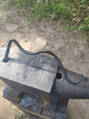 Forged Plant/Lantern Hanger Redbeard's Forge LLC